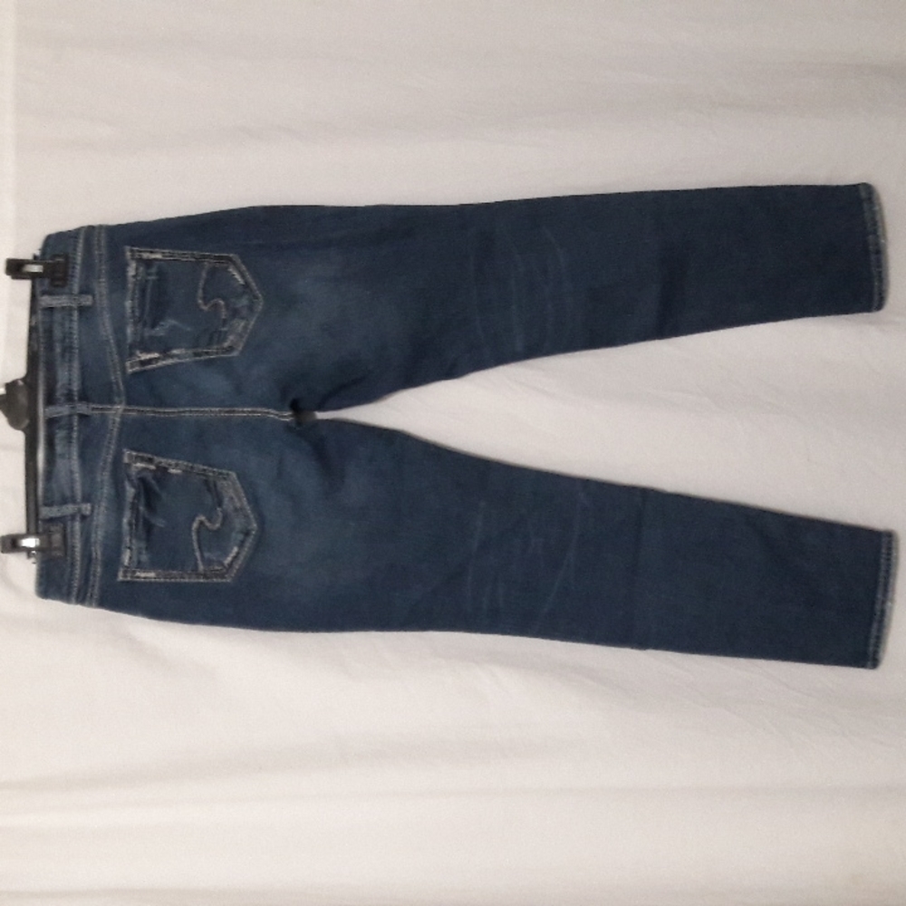 Silver Jeans Co. Men Denim Jeans Suki Ankle Slim L31/W27 Medium Wash